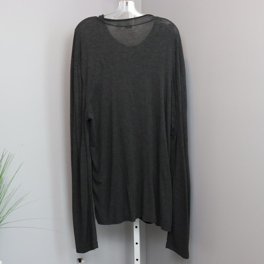 Armani Exchange Women’s XL Dark Gray Long Sleeve Stretch Shirt